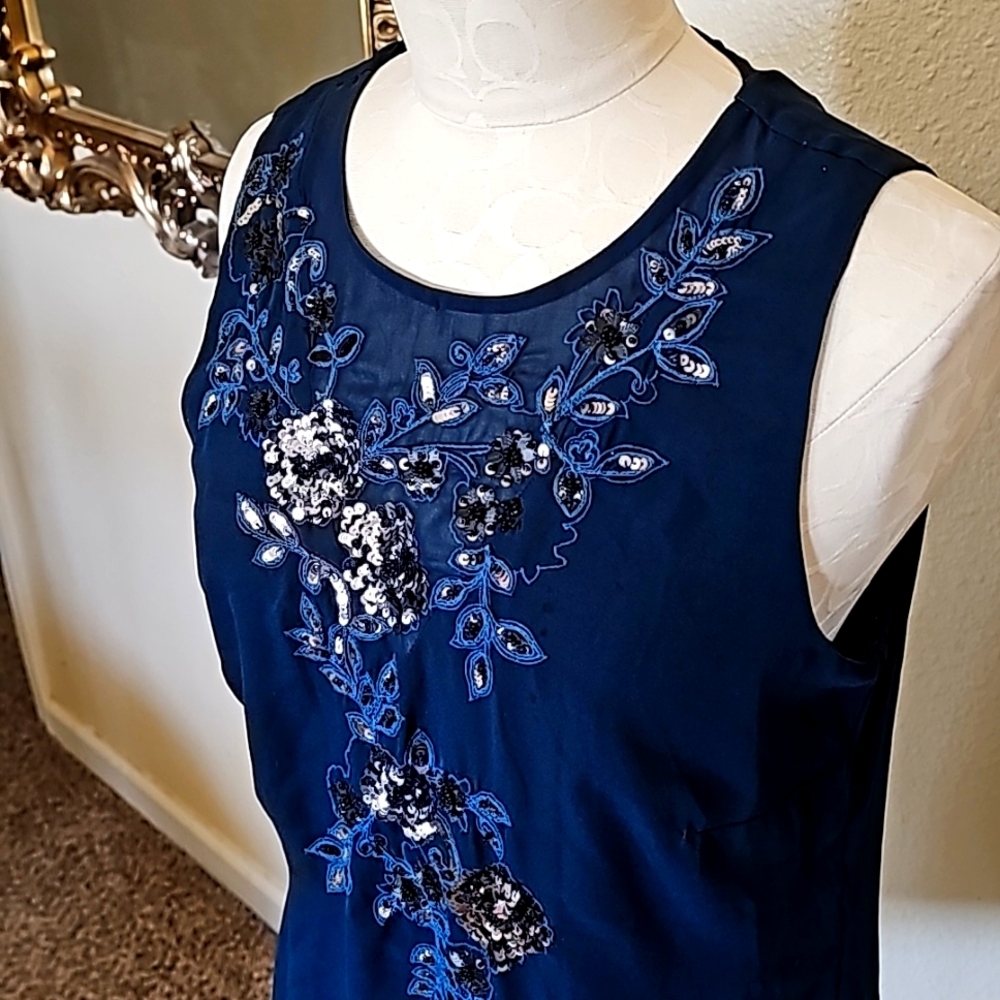 WHBM Sequin Tunic Top
